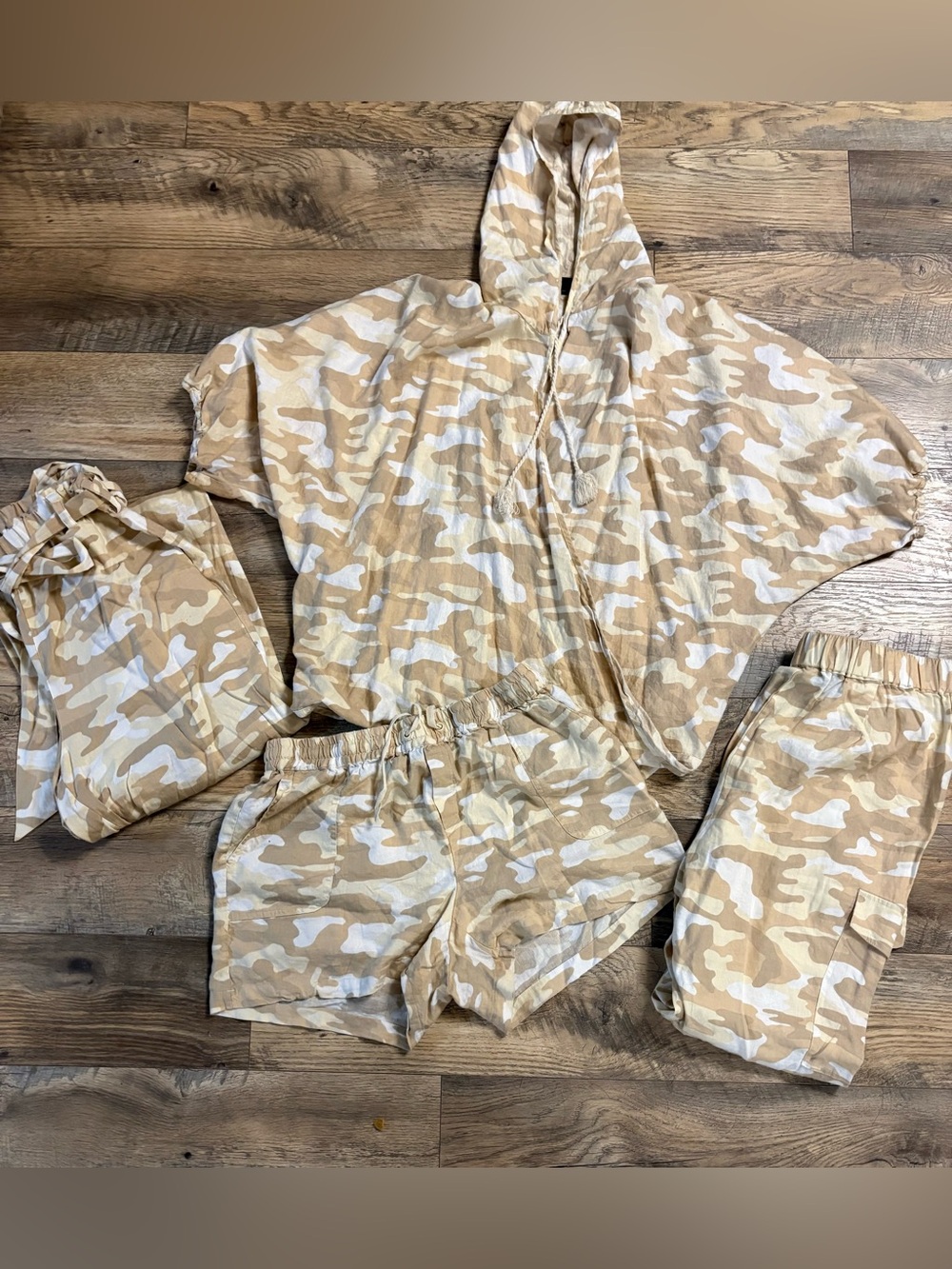 Beige Camo 4 piece set